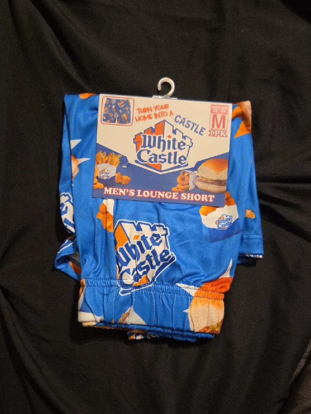 White Castle Men's Lounge Shorts - Blue
